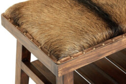 Buttercup Farm Inca Goat Hide Bench - Wood - L42 X W110 X H50 Cm - Brown - thumbnail 6