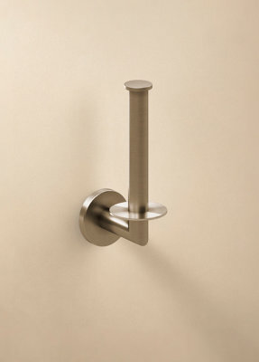 Cosmic Toilet Roll Holder, Brushed Stainless Steel, Architect S+ Collection - image 1