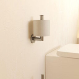 Cosmic Toilet Roll Holder, Brushed Stainless Steel, Architect S+ Collection - thumbnail 4