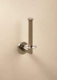 Cosmic Toilet Roll Holder, Brushed Stainless Steel, Architect S+ Collection - thumbnail 1