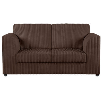Furnishings For Less UK Luxor Jumbo Cord Fabric 2 Seater Sofa - Fullback Chocolate - image 1