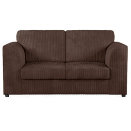 Furnishings For Less UK Luxor Jumbo Cord Fabric 2 Seater Sofa - Fullback Chocolate - thumbnail 1