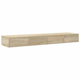 Berkfield Modern Bed Drawers Sonoma Oak 150X36,5X16,5 Cm Engineered Wood - thumbnail 8
