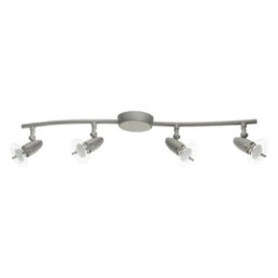 Urbn-Living Urbn Living Pocket 4 Arm Led Ceiling Spotlight Track Light Bar Warm White Gu10 Matt Grey - thumbnail 6