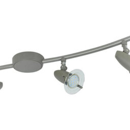 Urbn-Living Urbn Living Pocket 4 Arm Led Ceiling Spotlight Track Light Bar Warm White Gu10 Matt Grey - thumbnail 5