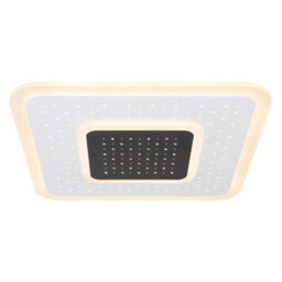 Luminosa Lighting Luminosa Gisell Square Integrated Led Semi Flush Ceiling Light White Matt 1X Led Dimmable 2700-6000K Remote Control - thumbnail 3