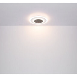 Luminosa Lighting Luminosa Gisell Square Integrated Led Semi Flush Ceiling Light White Matt 1X Led Dimmable 2700-6000K Remote Control - thumbnail 7