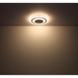 Luminosa Lighting Luminosa Gisell Square Integrated Led Semi Flush Ceiling Light White Matt 1X Led Dimmable 2700-6000K Remote Control - thumbnail 6