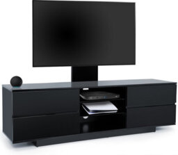 "Homeology Avitus Gloss Black With 4-Black Drawers And 3-Shelves Up To 65"" Led/lcd/plasma Tv Stand With Mounting Arm" - thumbnail 7