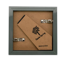 "Nicola Spring 4 X 4"" Photo Frames - Grey/white Mount - 3D Picture Frame Box Portrait Display Case (12.5 X 12.5Cm) Set Of 5" - thumbnail 5