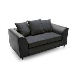 Abakus Direct Dylan Collection 2 Seater Sofa In Black - thumbnail 5