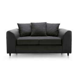 Abakus Direct Dylan Collection 2 Seater Sofa In Black - thumbnail 2