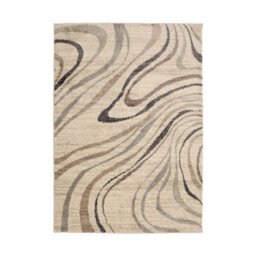 Melrose Cio Multi Wave Cream Coloured Design Large Indoor Area Rug 160/235Cm - thumbnail 4