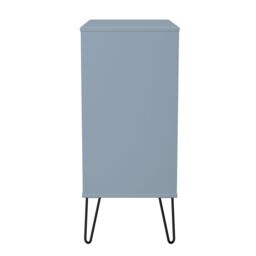 Anzio Matt Denim Blue No Effect 4 Drawer Chest (H)907mm (W)765mm (D)395mm - thumbnail 4