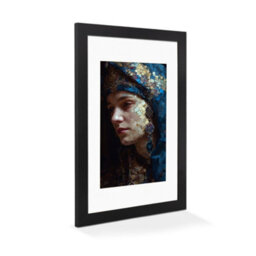 Ak Frames Matte Black 12X16 Frame With 14X11 Mount And Perspex Front - thumbnail 2