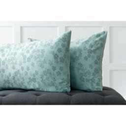Belledorm Flora Jacquard Duvet Cover Set Duck Egg Blue (Superking) - thumbnail 3