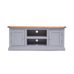 Cabinet Bits Rocca Grey 2 Door Tv Cabinet Chrome Knob