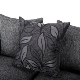 Furnishings For Less UK Byron Dundee Chenille Fabric 5 Seater L Shaped Corner Sofa  Grey Right Hand Facing - thumbnail 2