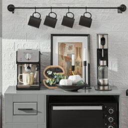 Sobuy Fsb78-Hg, Sideboard Microwave Cabinet Dining Room Cupboard Kitchen Trolley,grey,w89Xd40Xh89.5 - thumbnail 4