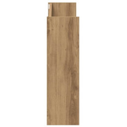 Vidaxl Wall Shoe Cabinet Artisan Oak 80X18X60 Cm Engineered Wood - thumbnail 6