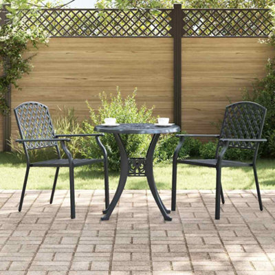 Walplus Chair 2 Pcs Anthracite 56 X 65 X 89Cm Steel - image 1