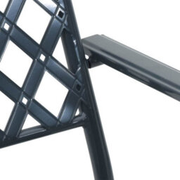 Walplus Chair 2 Pcs Anthracite 56 X 65 X 89Cm Steel - thumbnail 8