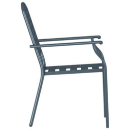Walplus Chair 2 Pcs Anthracite 56 X 65 X 89Cm Steel - thumbnail 6