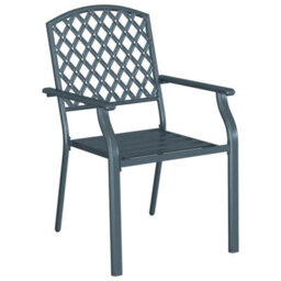 Walplus Chair 2 Pcs Anthracite 56 X 65 X 89Cm Steel - thumbnail 4