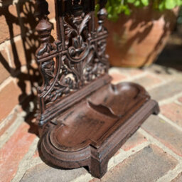 Selections Cast Iron Umbrella Stand & Two Cast Iron Beetle Boot Jacks - thumbnail 3