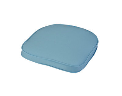 Glendale Garden & Leisure Placid Standard D Pad Outdoor Garden Furniture Cushion - L41 X W38 X H4 Cm - Blue - image 1