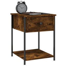 Berkfield Elegant Bedside Tables 2 Pcs Smoked Oak 44X45X58 Cm Engineered Wood - thumbnail 4
