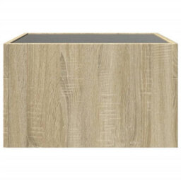 Berkfield Coffee Table With Infinity Led Sonoma Oak 50X50X30 Cm - thumbnail 7
