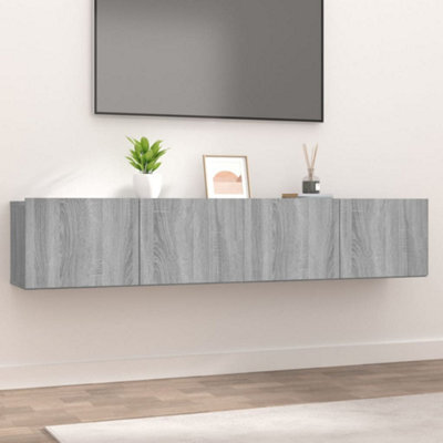 Berkfield Tv Cabinets 2 Pcs Grey Sonoma 80X30X30 Cm Engineered Wood - image 1