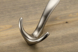 B2C Coat Hat Hooks Twin Robe Door Dress Bathroom Towel Bag Wall Hanger Brushed Steel Lens Brushed Steel - thumbnail 4
