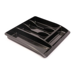 Addis Drawer Organiser Black - 505592 - Perfect For Organising Drawers - thumbnail 1