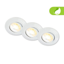Briloner Led Recessed Lights Set 3X Spotlights Downlights 4.9W Dimmable Cct 90mm Metal - thumbnail 1