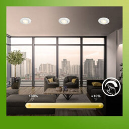 Briloner Led Recessed Lights Set 3X Spotlights Downlights 4.9W Dimmable Cct 90mm Metal - thumbnail 6