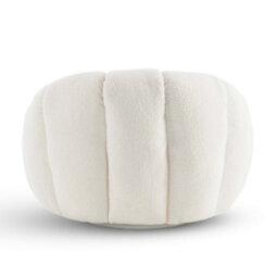 Teddy Boucle Fabric White Atrani Swivel Accent Chair - thumbnail 5