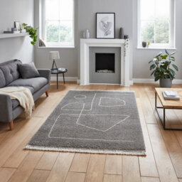 Dark Green Modern Abstract Kilim Shaggy Moroccan Dining Room Rug-160Cm X 220Cm