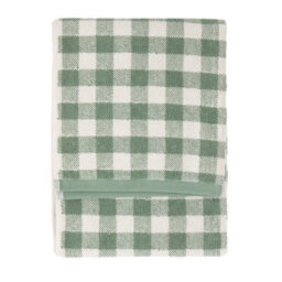 Yard Barton Gingham Check 100% Cotton Hand Towel, Forest Green, 50 X 100Cm - thumbnail 2