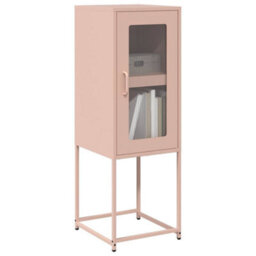 Berkfield Sideboard Pink 36X39X107 Cm Cold-Rolled Steel - thumbnail 1
