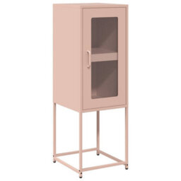 Berkfield Sideboard Pink 36X39X107 Cm Cold-Rolled Steel - thumbnail 2