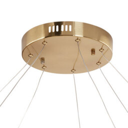 Wyld And Coco Polished Gold Aluminium Pendant Chandelier With Integrated Led, Adjustable Height, W75 X H123Cm - thumbnail 5