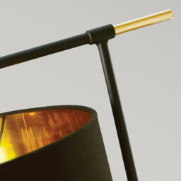Luminosa Lighting Luminosa Balance Table Lamp With Round Shade, Black, Polished Brass - thumbnail 5