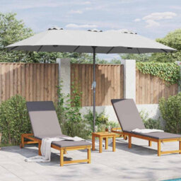 Berkfield Garden Parasol Sand Powder-Coated Steel - thumbnail 4