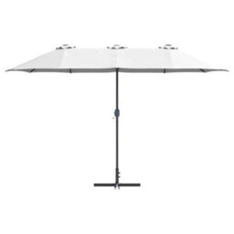 Berkfield Garden Parasol Sand Powder-Coated Steel - thumbnail 5