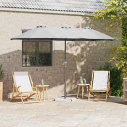 Berkfield Garden Parasol Sand Powder-Coated Steel - thumbnail 1