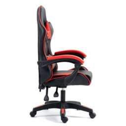 Home Treats Gaming Chair Red Recliner With Adjustable Height Lumbar Support Padded Cushion Racing Bucket Seat - thumbnail 2