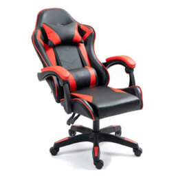 Home Treats Gaming Chair Red Recliner With Adjustable Height Lumbar Support Padded Cushion Racing Bucket Seat - thumbnail 4