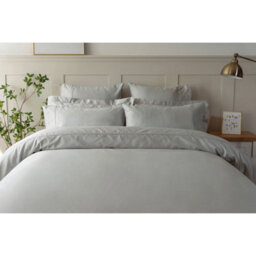 Belledorm Egyptian Cotton Flat Duvet Cover Platinum (Emperor) - thumbnail 1